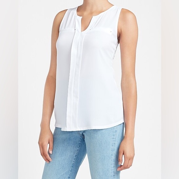 Express Tops - NWT Express White Tank-Size XL